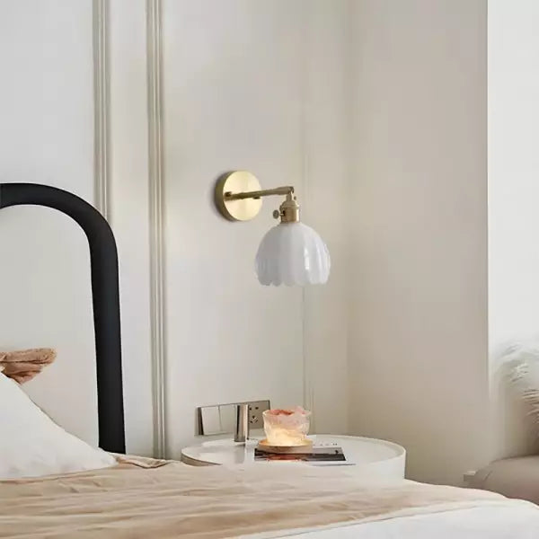 Glas Tulpen Blume Wandlampe | Elegante Blumenbeleuchtung für ein stilvolles Interieur - MurCharm