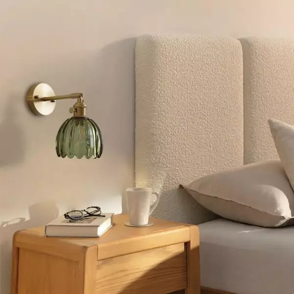 Glas Tulpen Blume Wandlampe | Elegante Blumenbeleuchtung für ein stilvolles Interieur - MurCharm