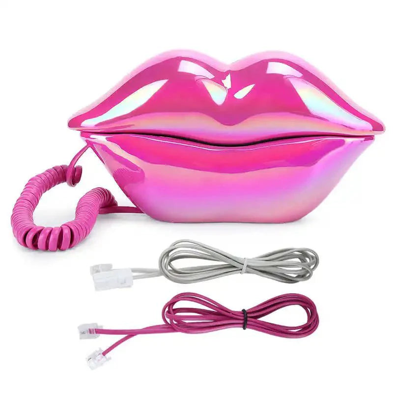 Retro Lip Telefon: Flocked Sexy Telefon, einzigartiges Wohnkultur Geschenk