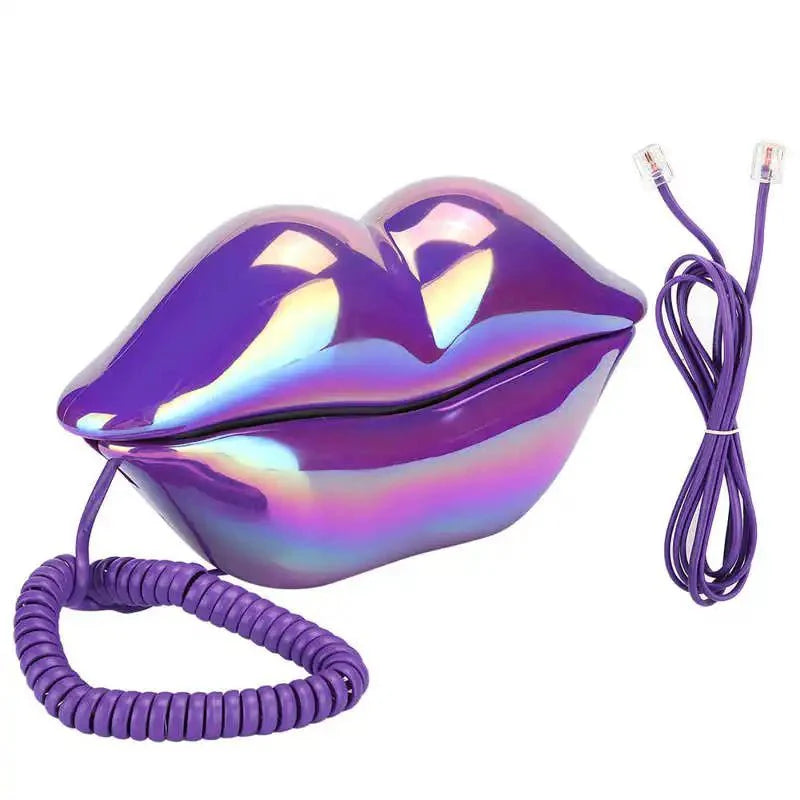 Retro Lip Telefon: Flocked Sexy Telefon, einzigartiges Wohnkultur Geschenk