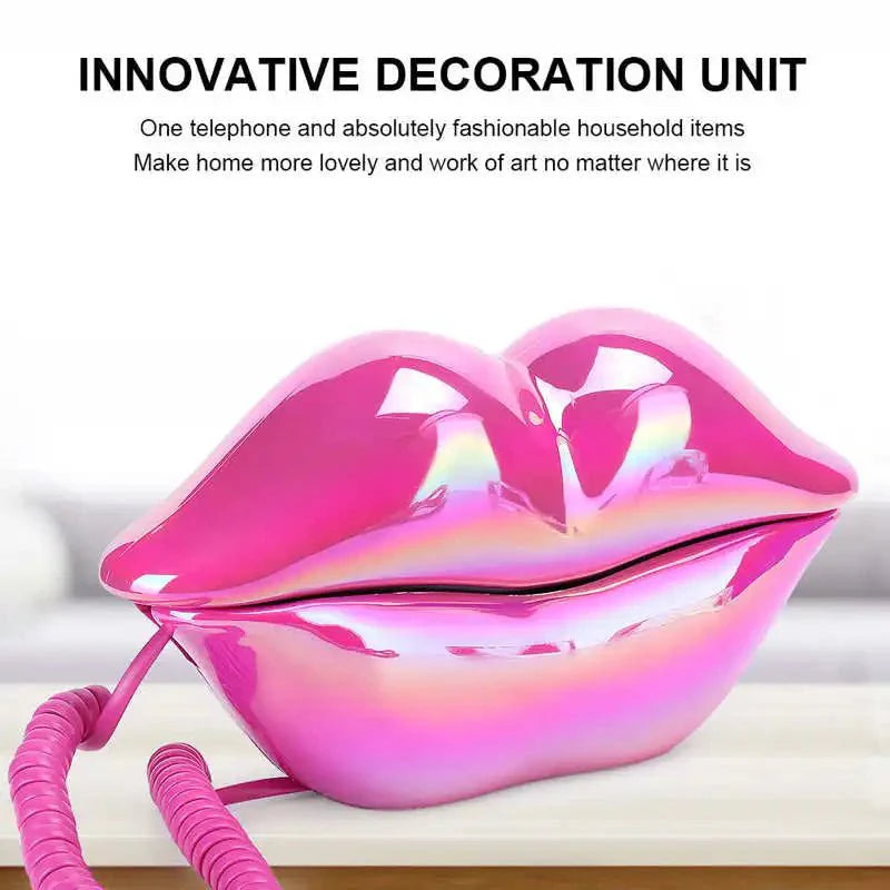 Retro Lip Telefon: Flocked Sexy Telefon, einzigartiges Wohnkultur Geschenk