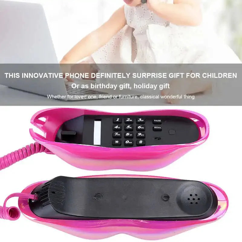 Retro Lip Telefon: Flocked Sexy Telefon, einzigartiges Wohnkultur Geschenk