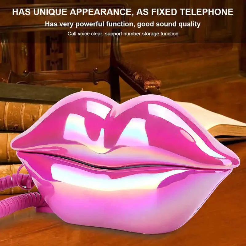 Retro Lip Telefon: Flocked Sexy Telefon, einzigartiges Wohnkultur Geschenk