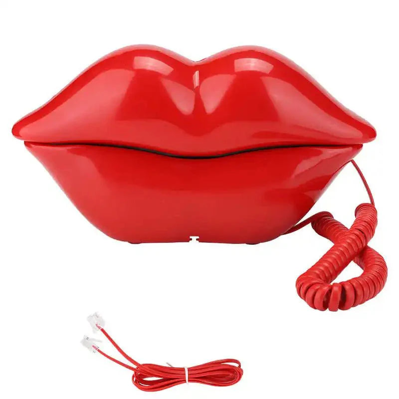 Retro Lip Telefon: Flocked Sexy Telefon, einzigartiges Wohnkultur Geschenk