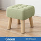 Gepolsterter Ottoman-Hocker im Retro-Stil in Pastellfarben