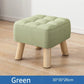 Gepolsterter Ottoman-Hocker im Retro-Stil in Pastellfarben