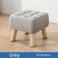 Gepolsterter Ottoman-Hocker im Retro-Stil in Pastellfarben