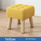 Gepolsterter Ottoman-Hocker im Retro-Stil in Pastellfarben