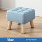 Gepolsterter Ottoman-Hocker im Retro-Stil in Pastellfarben