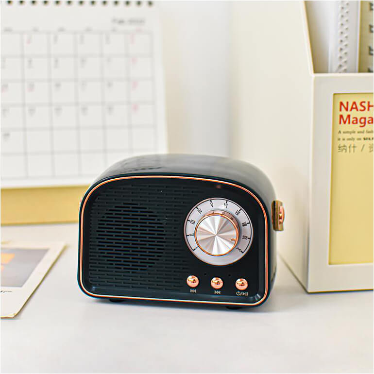 Retro Runde Radio Bluetooth Lautsprecher