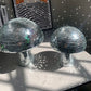 Retro-Stil Glas Disco Pilz Dekoration