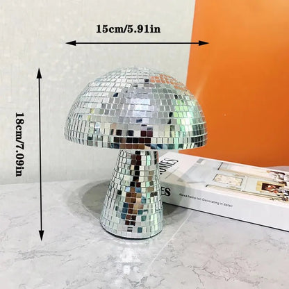 Retro-Stil Glas Disco Pilz Dekoration