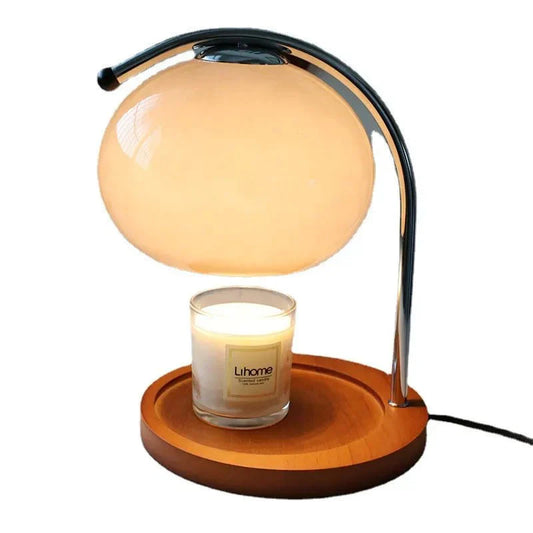 Tischlampe aus Glas im Retro-Stil mit Ständer