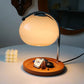 Tischlampe aus Glas im Retro-Stil mit Ständer