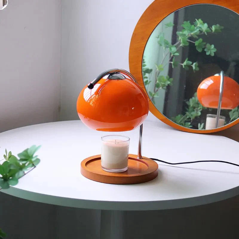 Tischlampe aus Glas im Retro-Stil mit Ständer