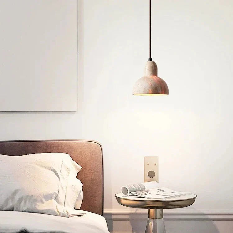 Frendorf | Beleuchten Sie Ihren Raum mit der Retro Travertin Pendelleuchte