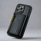 Frendorf | RFID iPhone Wallet Hülle | Abnehmbare magnetische Leder-Autohalterung Stoßfeste Hülle