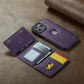Frendorf | RFID iPhone Wallet Hülle | Abnehmbare magnetische Leder-Autohalterung Stoßfeste Hülle