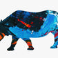 Frendorf | Rhino Abstract Silhouette Wandkunst