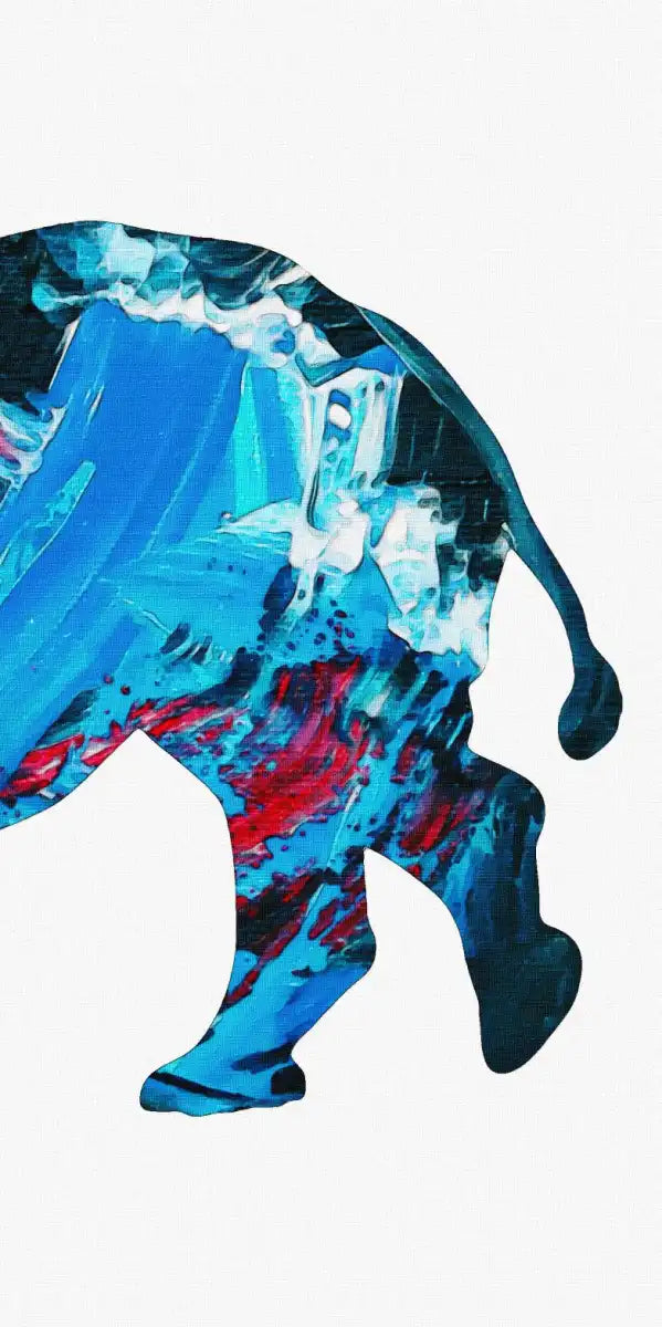 Frendorf | Rhino Abstract Silhouette Wandkunst