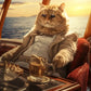 Frendorf | Reiche Orange Tabby Katze Wandkunst
