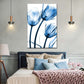 Frendorf | Drei Blaue Tulpen Wandkunst