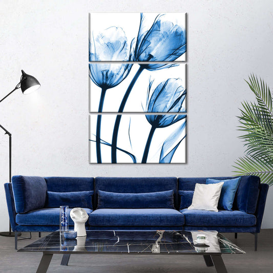 Frendorf | Drei Blaue Tulpen Wandkunst