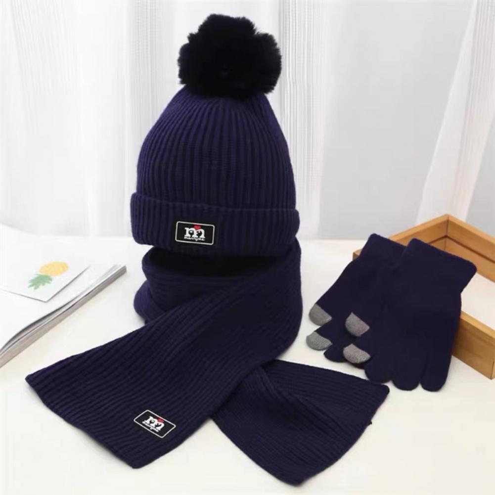 Frendorf | 3 in 1 Winter Kinder Mütze, Schal Set und Handschuhe