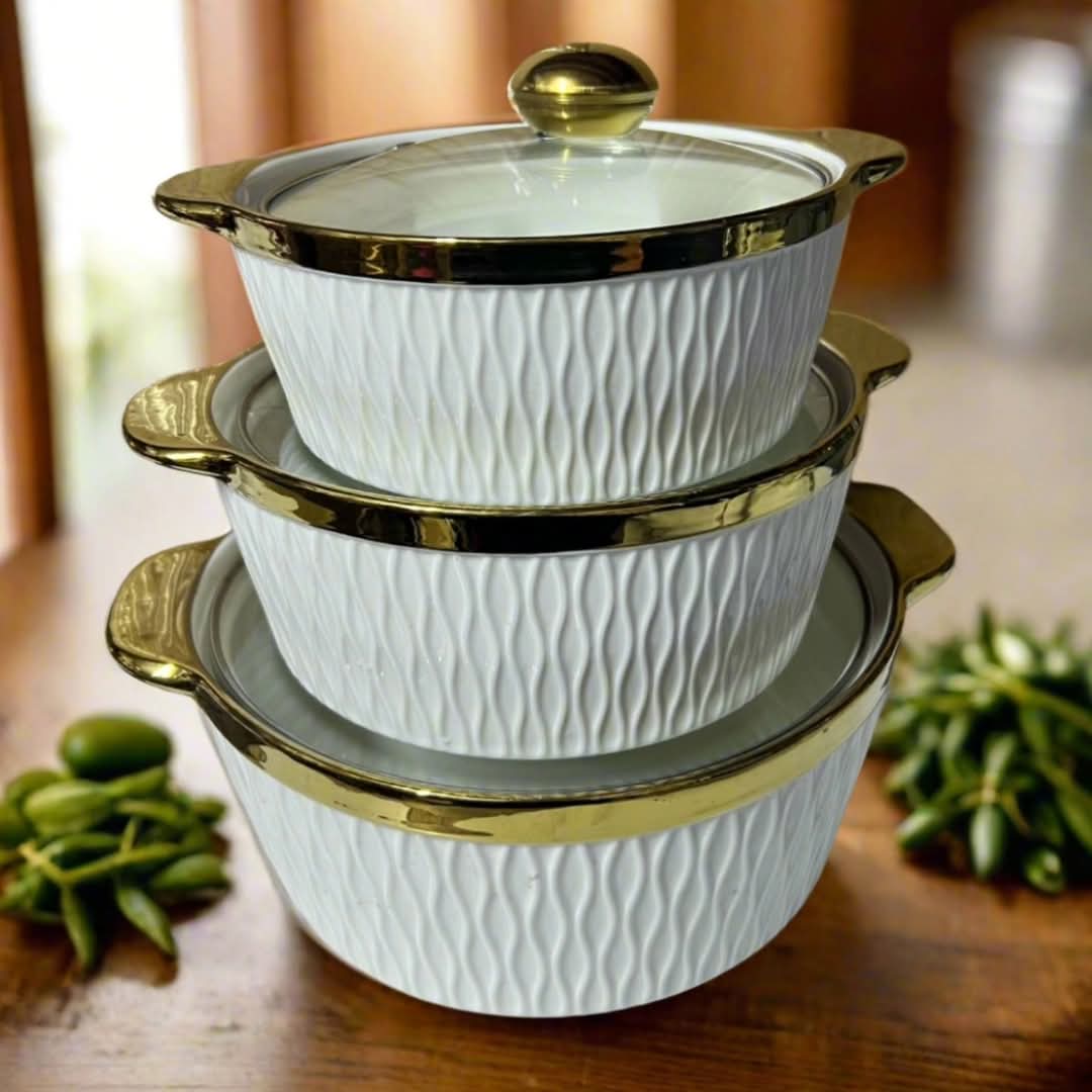 Frendorf | 3 Stück Keramik Suppe/Servier Töpfe
