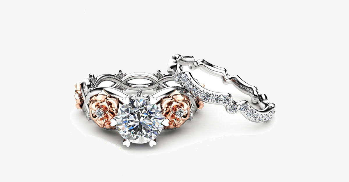 Frendorf | Blumen geschnitzter Kristallring 6