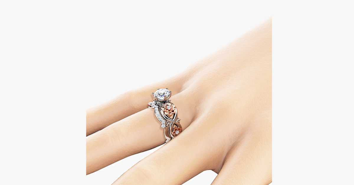 Frendorf | Blumen geschnitzter Kristallring 6