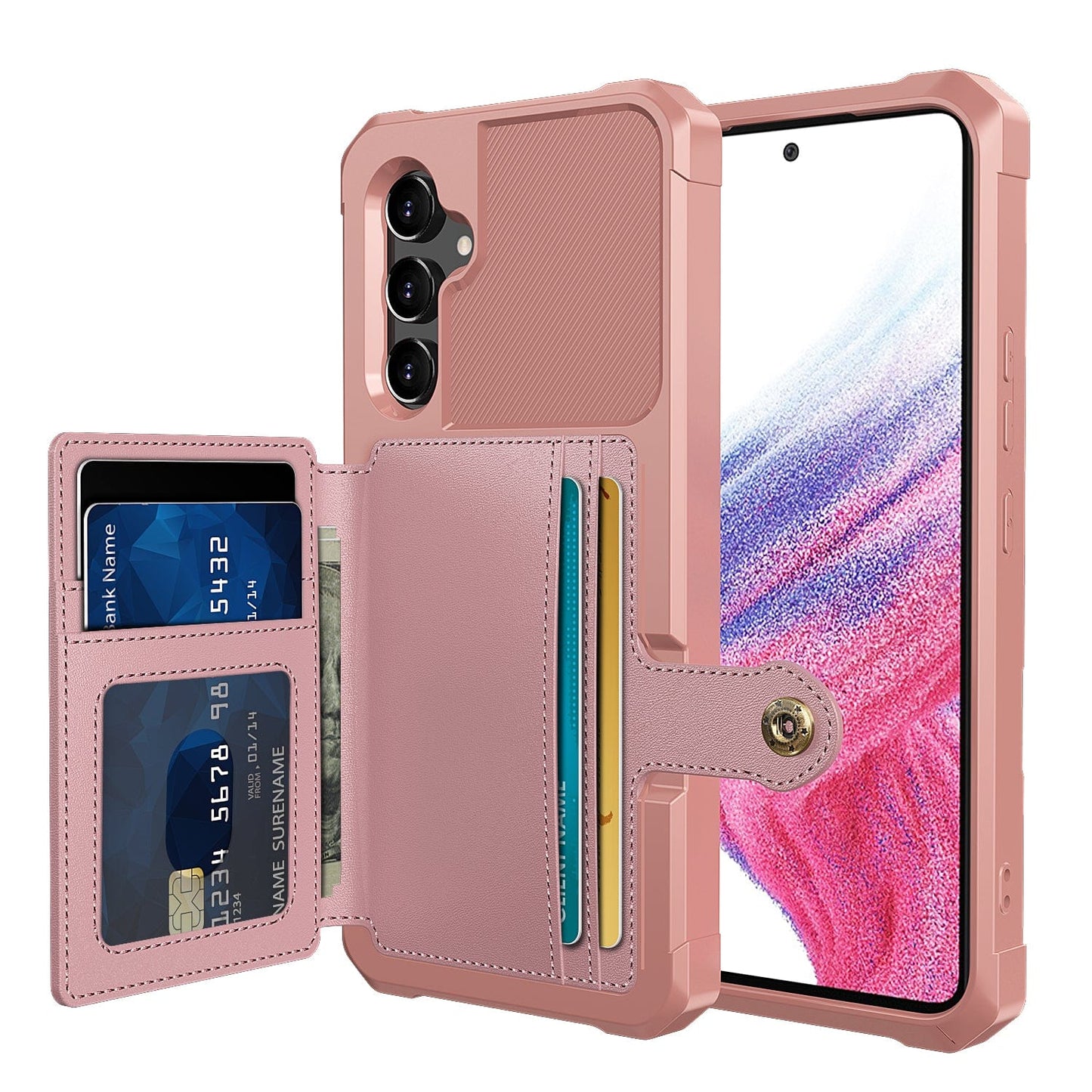 Frendorf | Magnetische Leder Geldbörse Hülle für Samsung Galaxy A