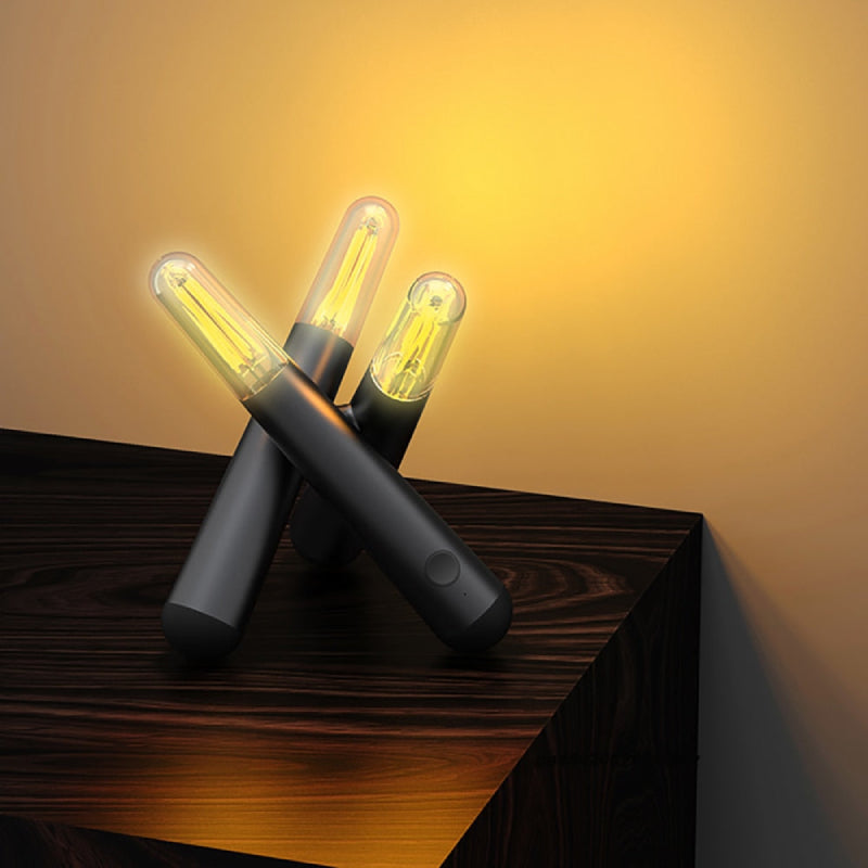 Frendorf | Vexora Modern LED Tischleuchte | Kabellos | Touch-Dimmer | Stimmungslicht | Dekoleuchte für Zuhause