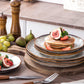 Frendorf | Elegante farbenglasierten Porzellan Royal Teller - klassische Keramikteller - Premium Party-Geschirr für Dining & Unterhaltung