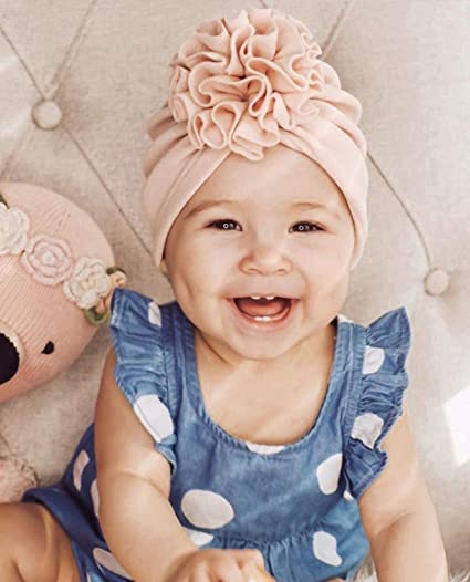 Frendorf | Weiche Baby-Turbanmütze mit Rüschendetail – KuschelGlanz (1+1 Gratis)