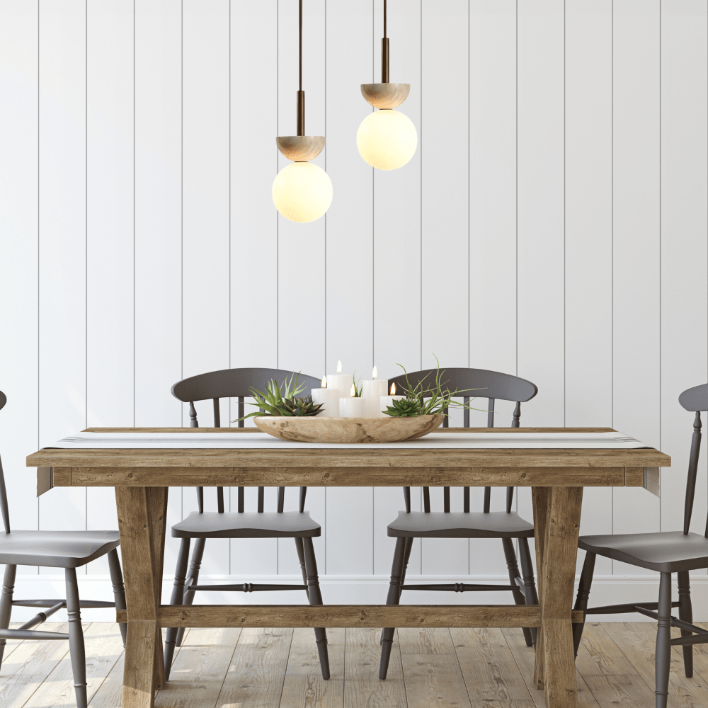 Frendorf | Bringen Sie Eleganz mit der runden Travertin-LED-Pendelleuchte