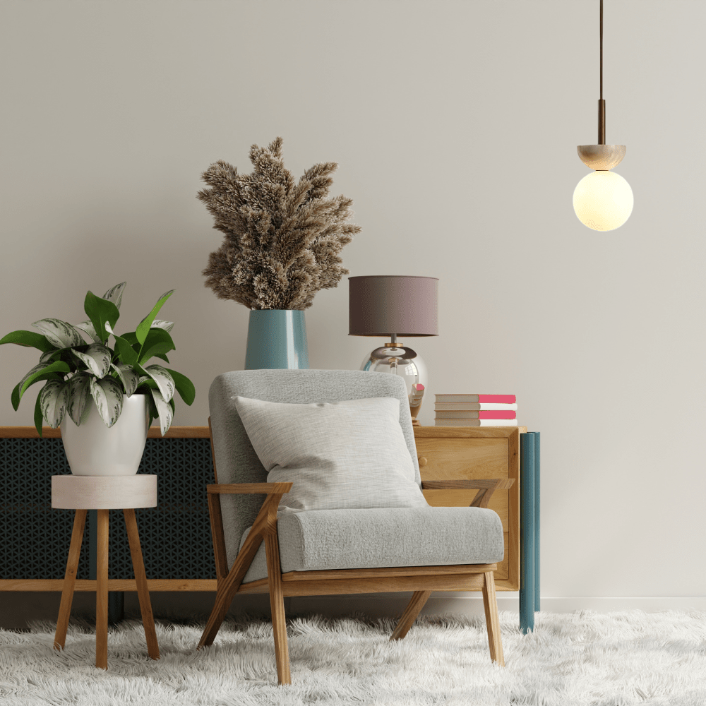 Frendorf | Bringen Sie Eleganz mit der runden Travertin-LED-Pendelleuchte