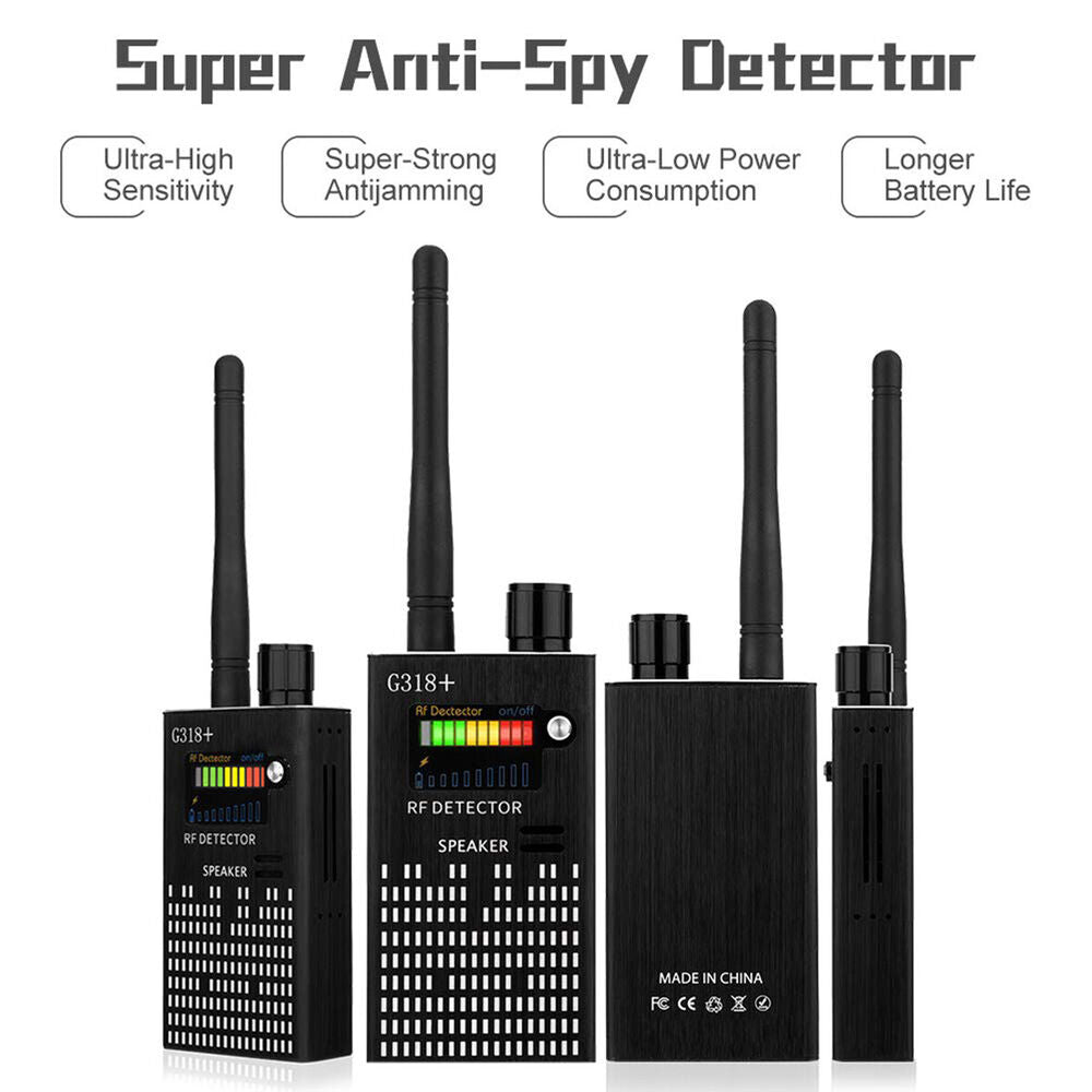 Frendorf | Spionagesignal-Wanzendetektor, HF-Detektor, versteckte Kamera, Laserlinse, GSM-GPS-Gerätefinder