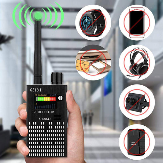 Frendorf | Spionagesignal-Wanzendetektor, HF-Detektor, versteckte Kamera, Laserlinse, GSM-GPS-Gerätefinder