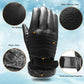 Frendorf | -30℃ Wasserdichte, warme Skihandschuhe aus Leder für den Winter | Touchscreen-kompatibel