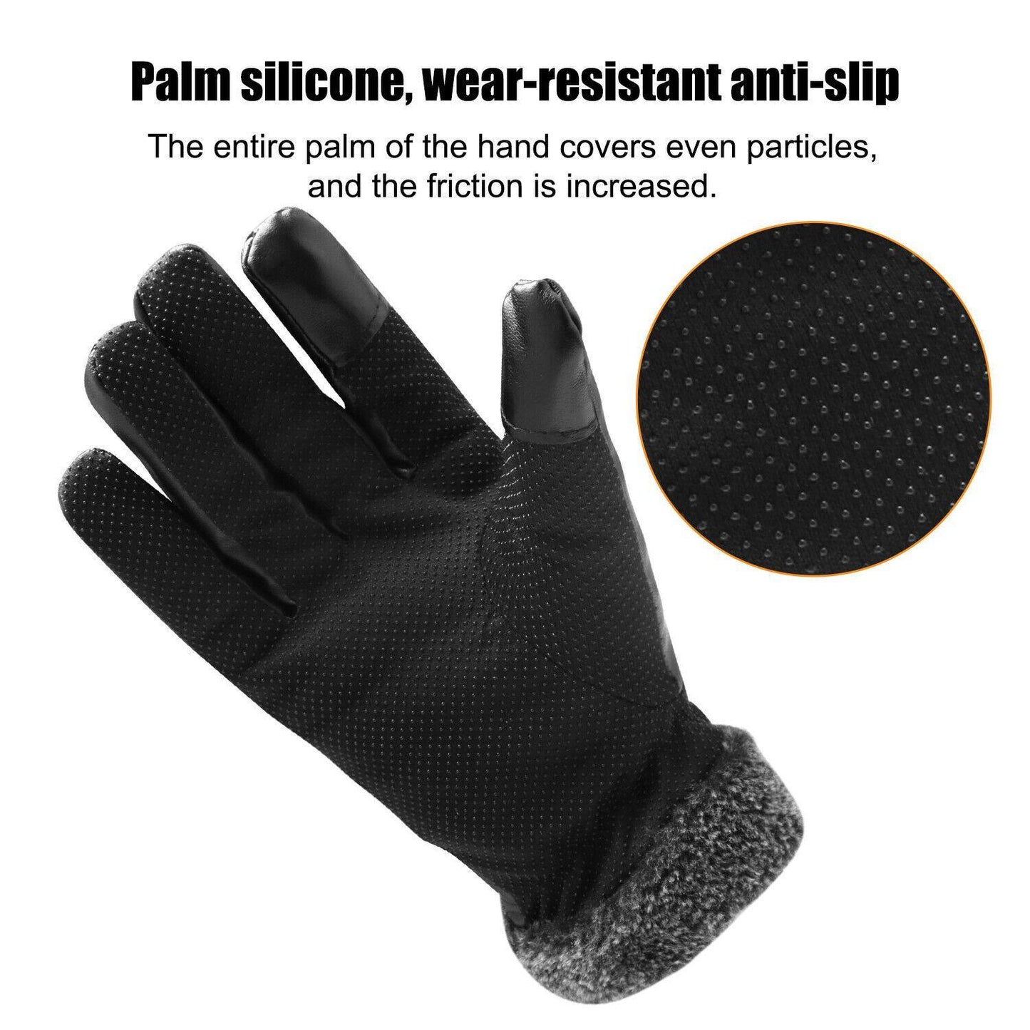 Frendorf | -30℃ Wasserdichte, warme Skihandschuhe aus Leder für den Winter | Touchscreen-kompatibel