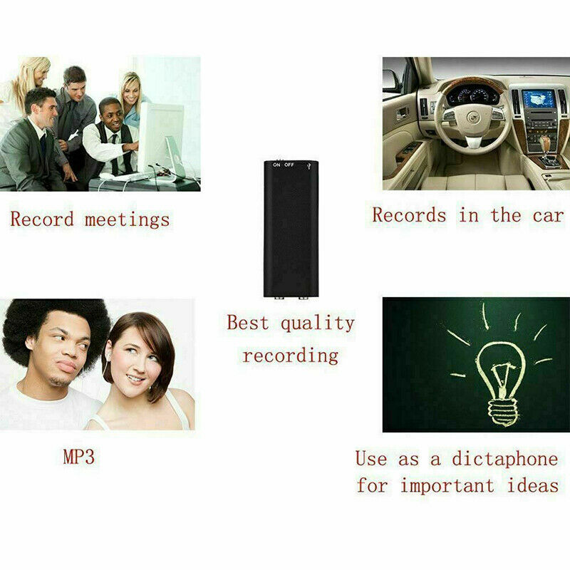 Frendorf | Mini-Sprachrekorder – Mini-Audiorecorder – Mini-Aufnahmegerät – Kleinster versteckter Audiorecorder