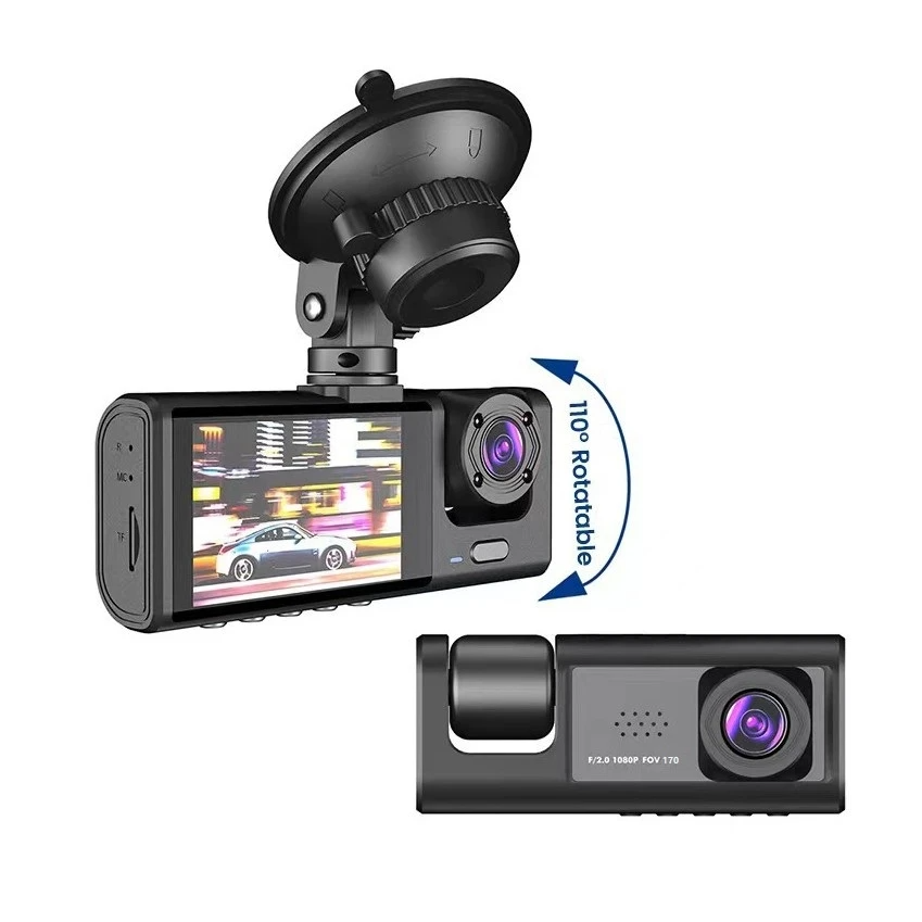 Frendorf | Auto Dual Lens Dash Cam HD 1080P Front/Rear/Innen Video Recorder Kamera G-Sensor