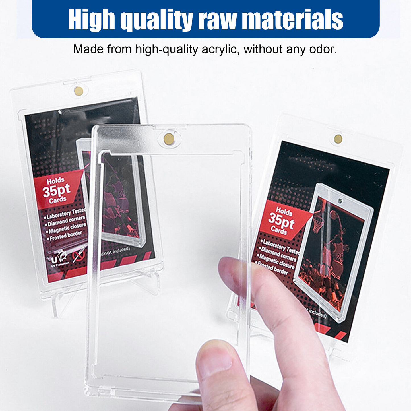 Frendorf | 30er Pack Magnetische Trading-Sportkartenhalter 35Pt One-Touch Hart UV-Schutz