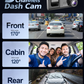 Frendorf | Auto Dual Lens Dash Cam HD 1080P Front/Rear/Innen Video Recorder Kamera G-Sensor