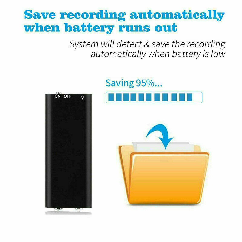 Frendorf | Mini-Sprachrekorder – Mini-Audiorecorder – Mini-Aufnahmegerät – Kleinster versteckter Audiorecorder