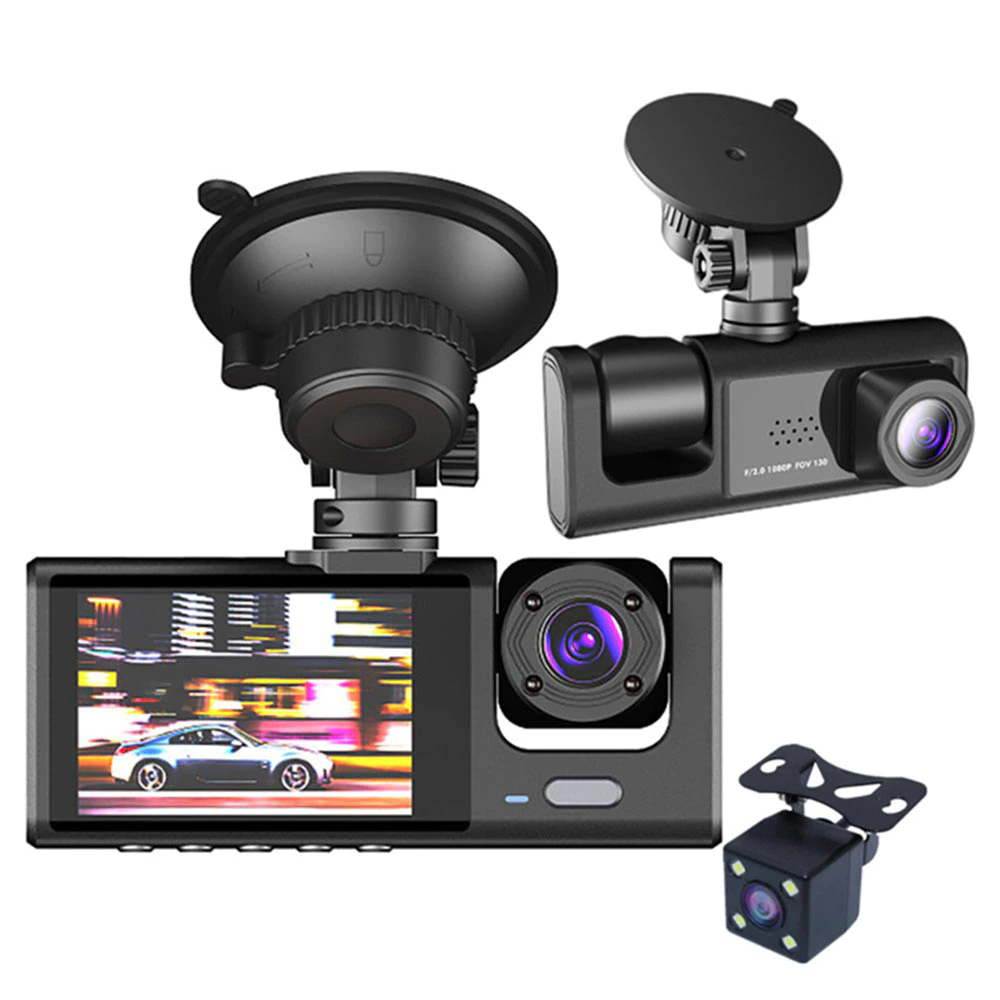 Frendorf | Auto Dual Lens Dash Cam HD 1080P Front/Rear/Innen Video Recorder Kamera G-Sensor