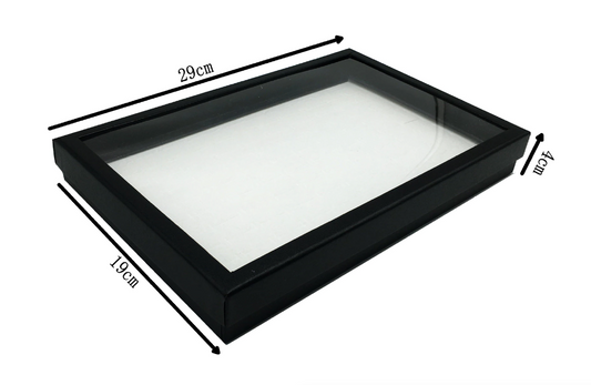 Frendorf | 100 Slots Schmuck Ring Anzeige Organizer Tray Halter Ohrringe Aufbewahrungsbox Fall