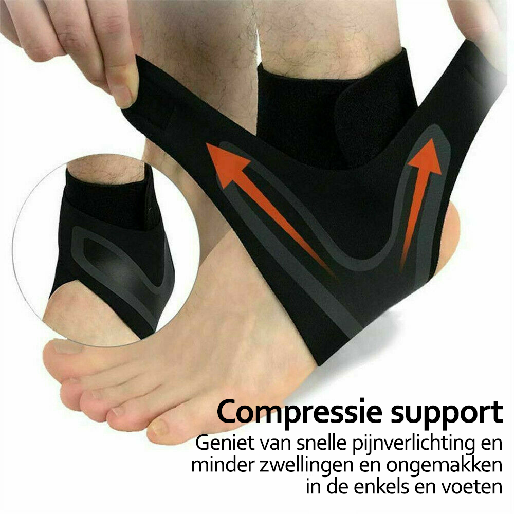 Frendorf | Knöchelbandage zur Schmerzlinderung – verstellbar für alle Fuß- und Knöchelgrößen – geeignet zum Tragen mit Schuhen/Socken