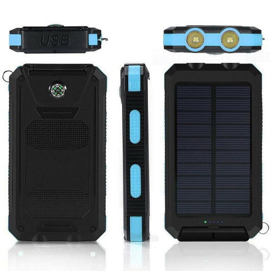 Frendorf | 20000mAh Wasserdichte Powerbank mit Solartechnologie